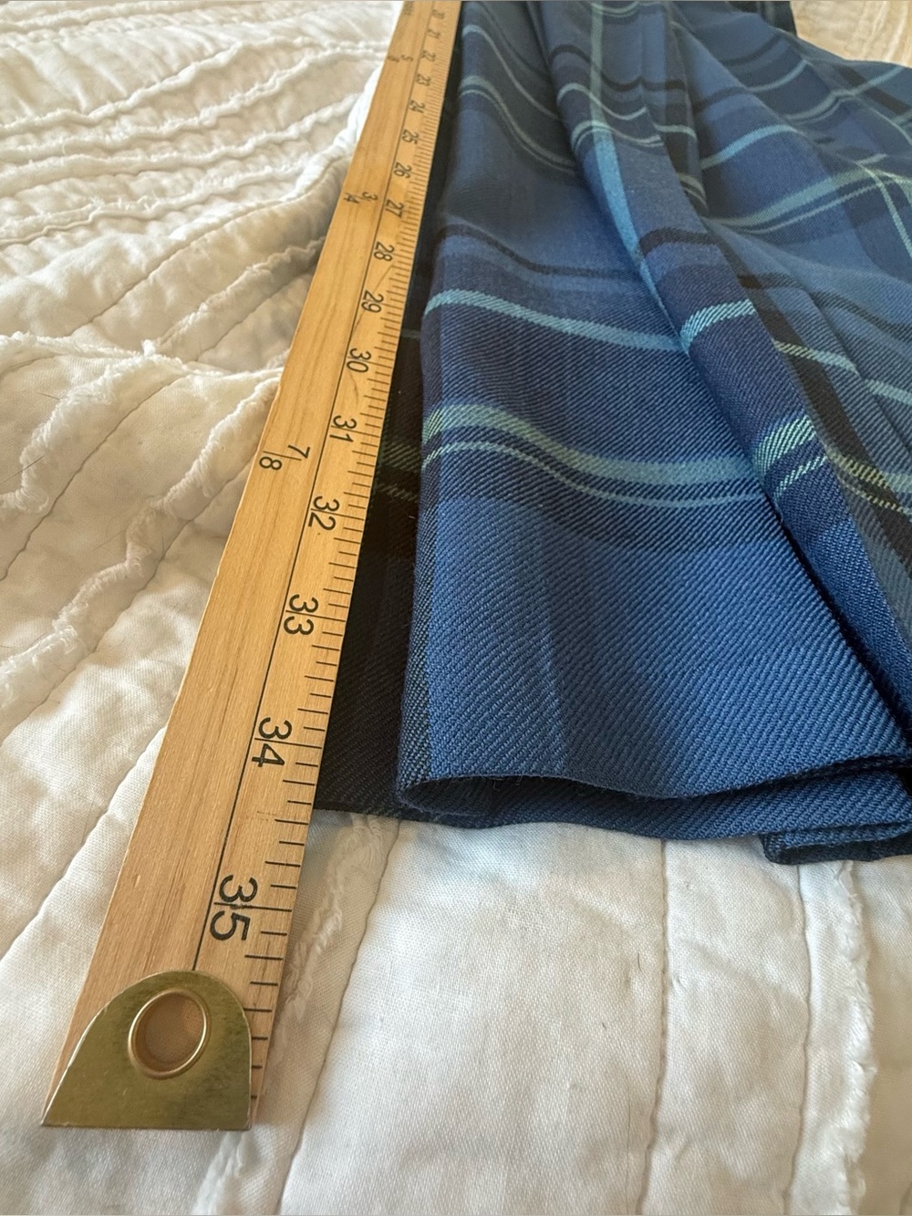 Pendleton 100% Wool Tartan Plaid Pleated Skirt 8 VTG Career Poet Office Cabin - Picture 6 of 6